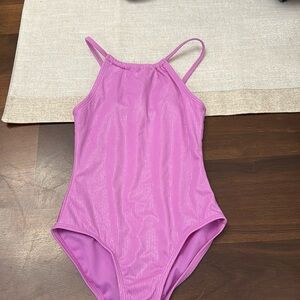 Girls size 8 cat & jack swim suit purple/pink color